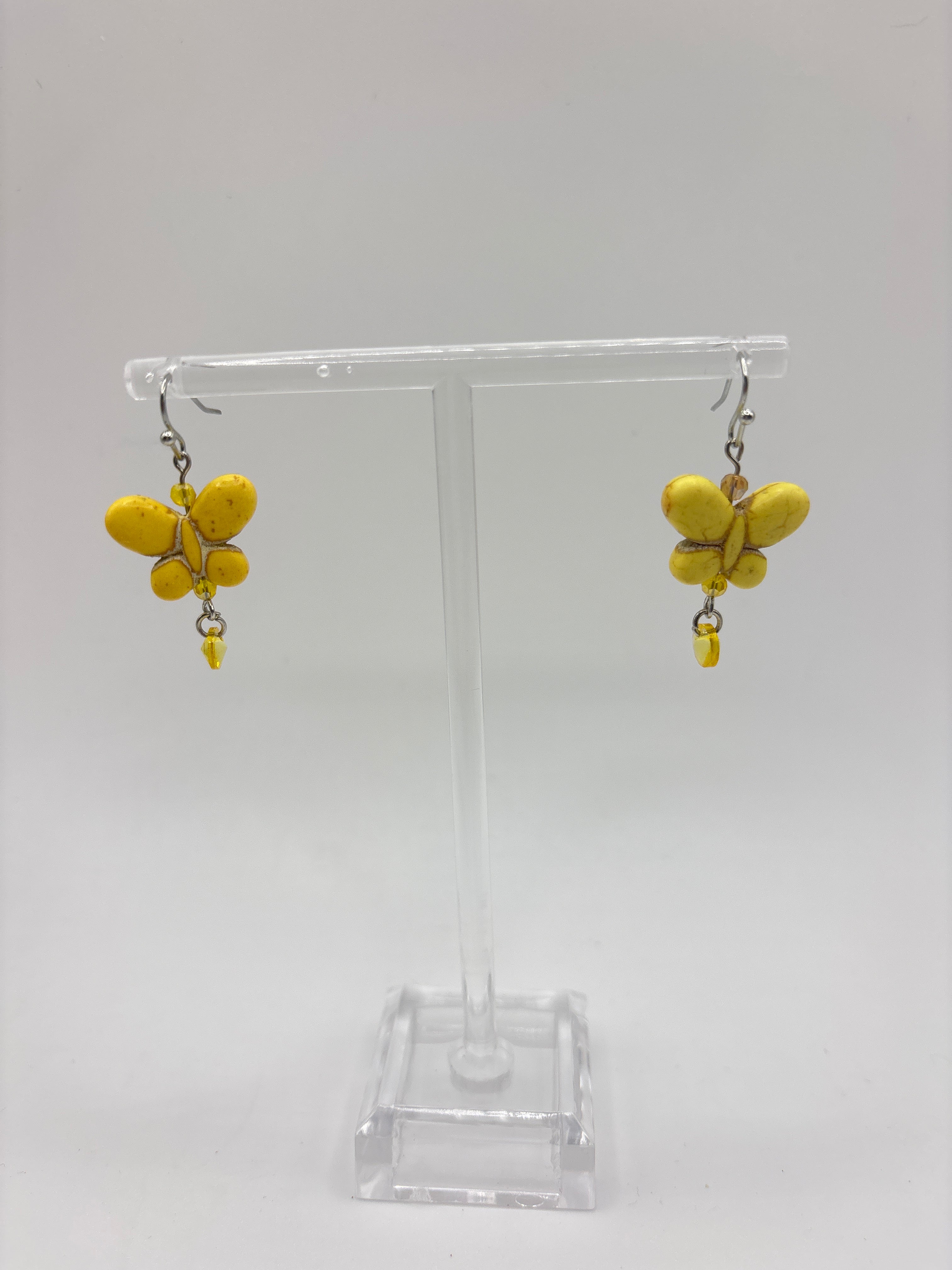 Yellow butterfly with yellow dangle