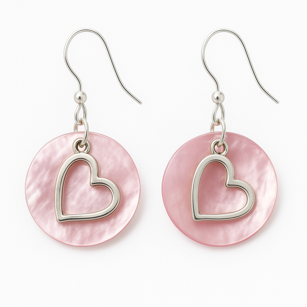 Heart with pink shell