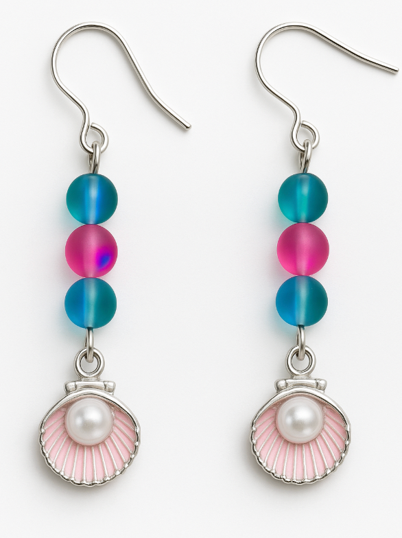 Northern lights pink shell with pearl